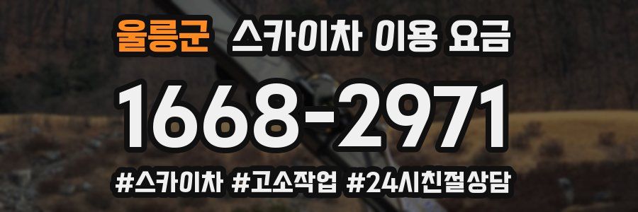울릉군 스카이차 이용 요금