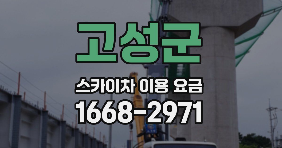 고성군 스카이차 이용 요금