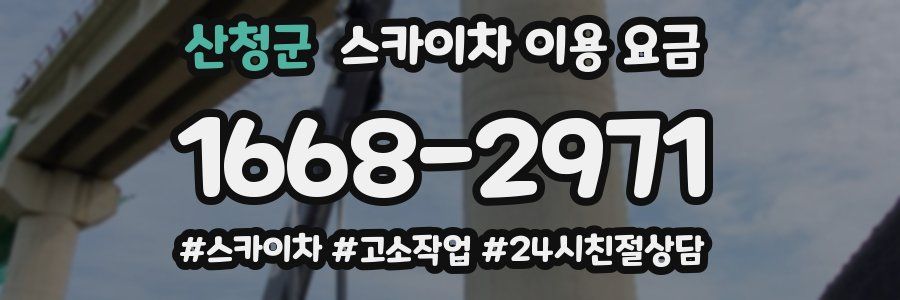 산청군 스카이차 이용 요금