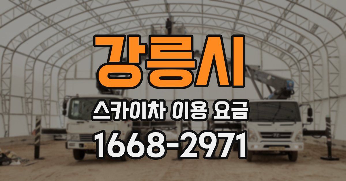 강릉시 스카이차 이용 요금