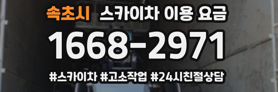 속초시 스카이차 이용 요금