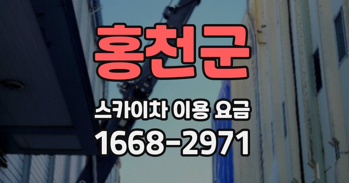 홍천군 스카이차 이용 요금