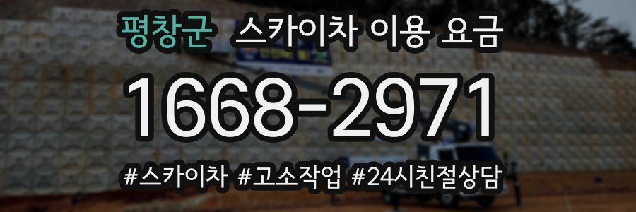 평창군 스카이차 이용 요금