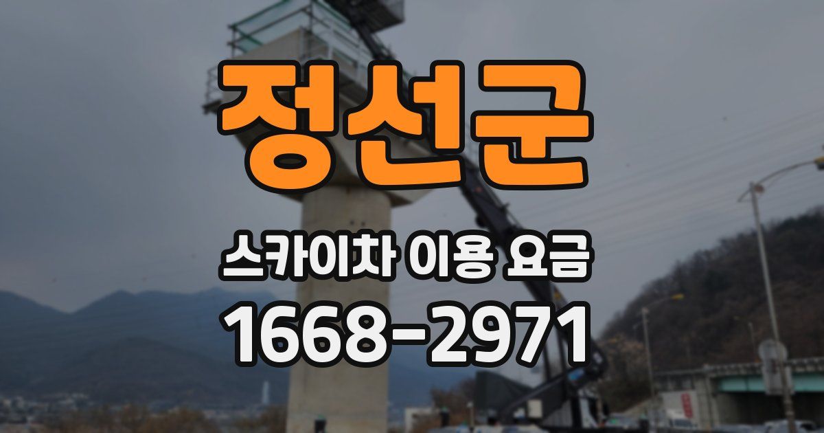 정선군 스카이차 이용 요금