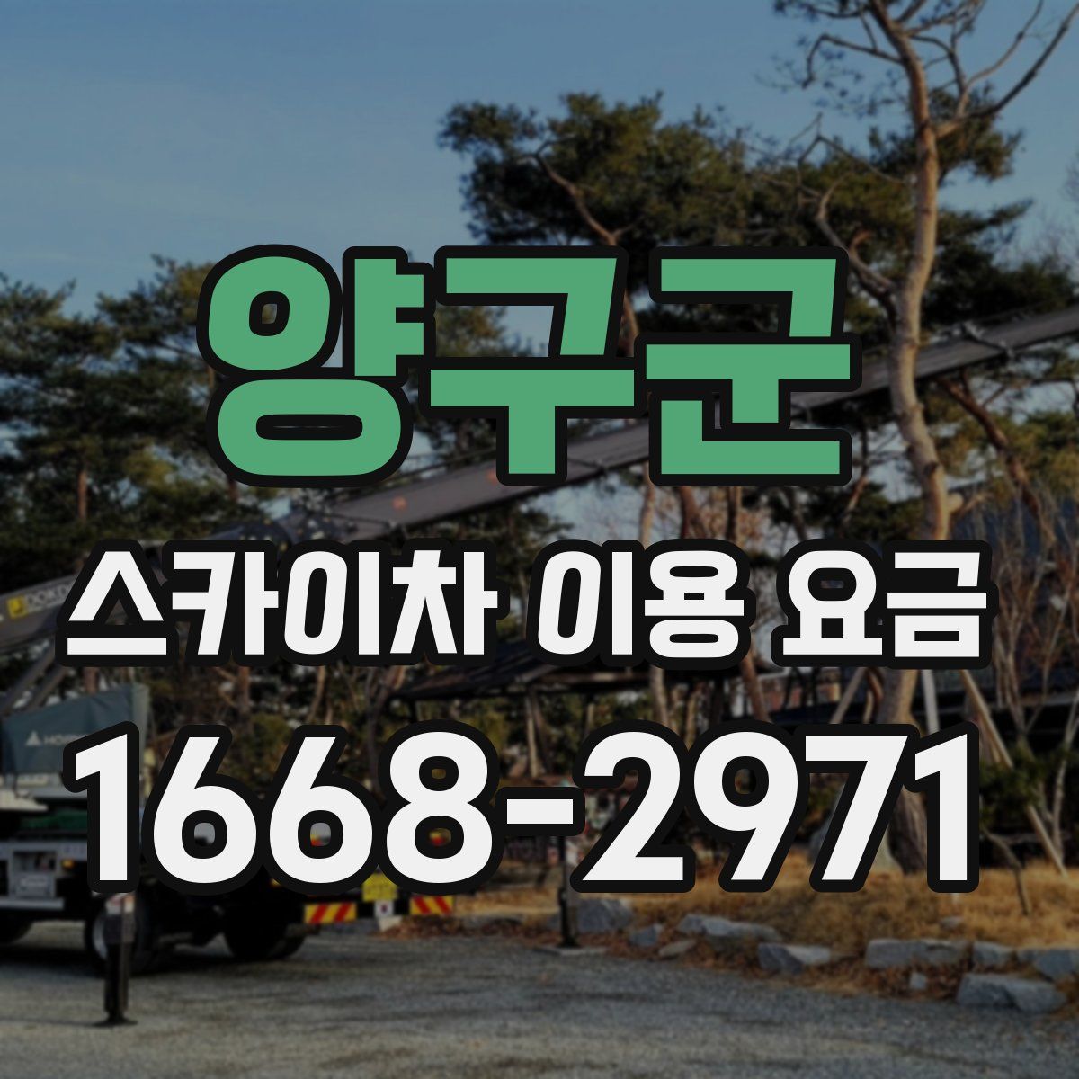 양구군 스카이차 이용 요금