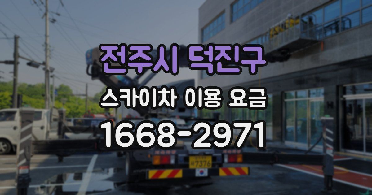 전주시 덕진구 스카이차 이용 요금