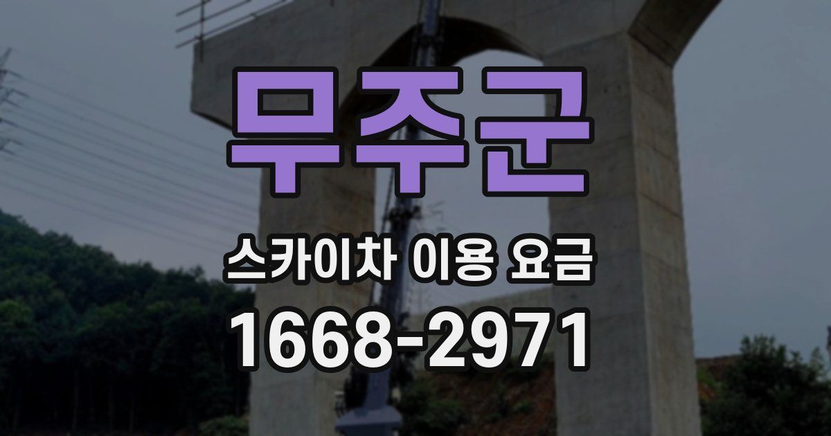 무주군 스카이차 이용 요금