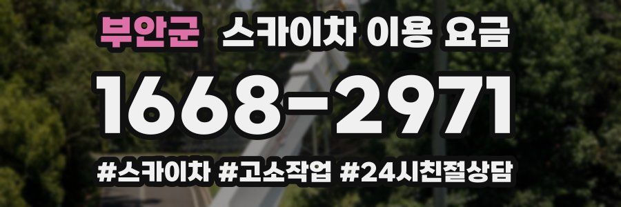 부안군 스카이차 이용 요금