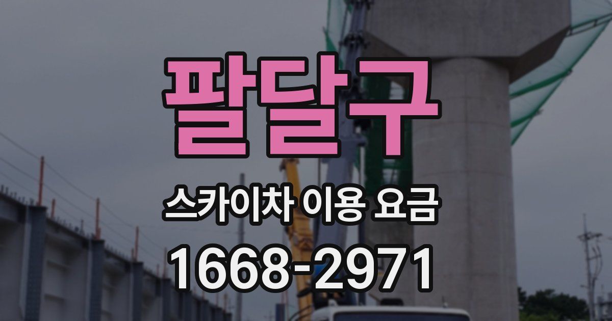 팔달구 스카이차 이용 요금