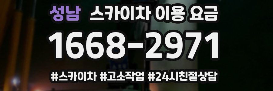 성남 스카이차 이용 요금