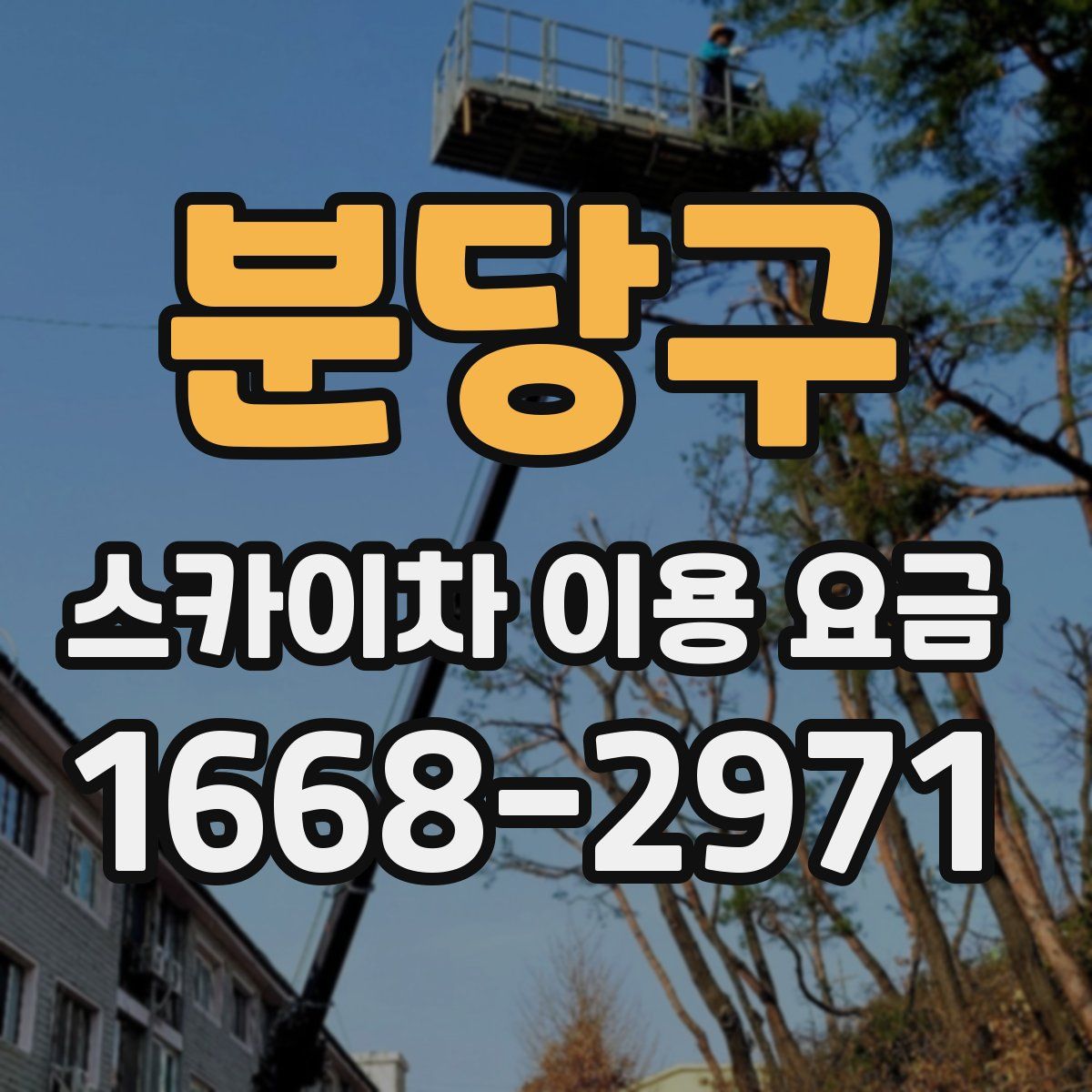 분당구 스카이차 이용 요금
