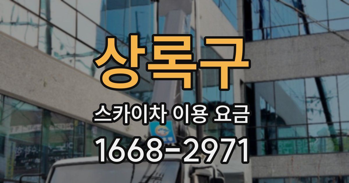상록구 스카이차 이용 요금