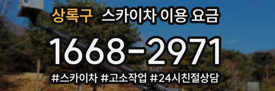 상록구 스카이차 이용 요금