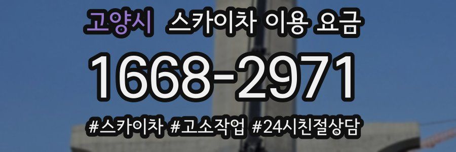 고양시 스카이차 이용 요금