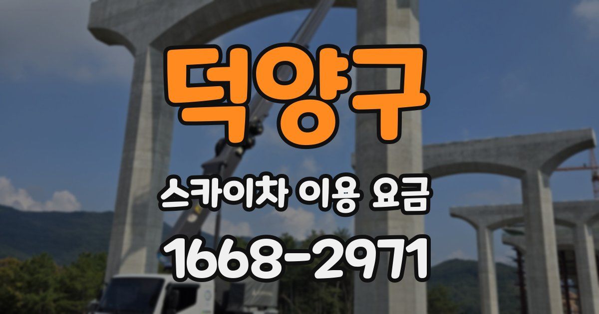 덕양구 스카이차 이용 요금