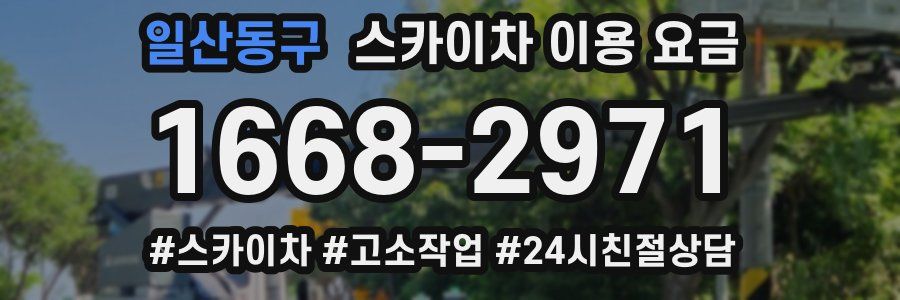 일산동구 스카이차 이용 요금