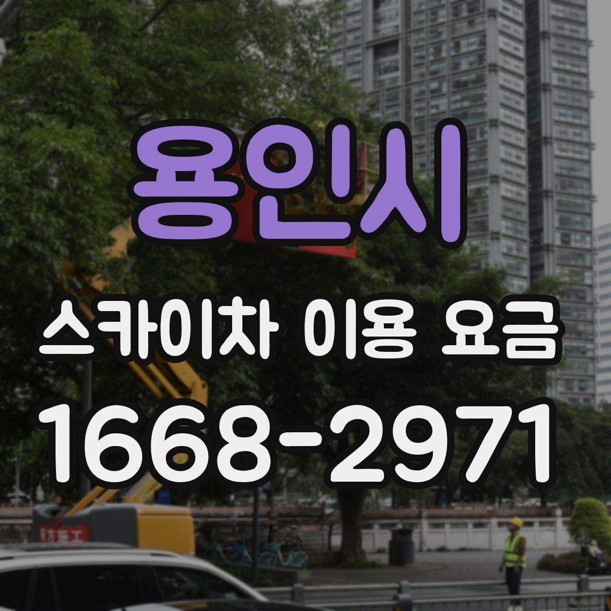 용인시 스카이차 이용 요금