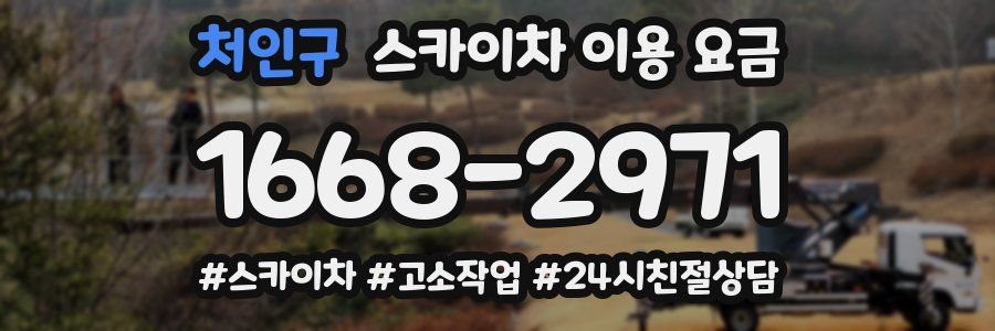 처인구 스카이차 이용 요금