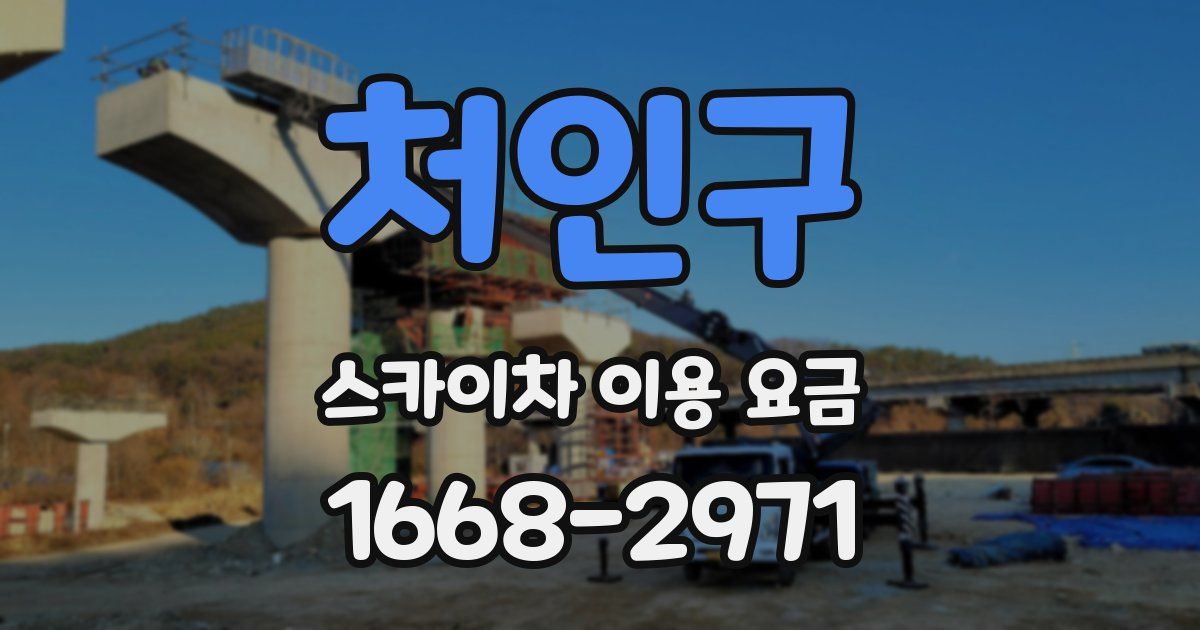 처인구 스카이차 이용 요금