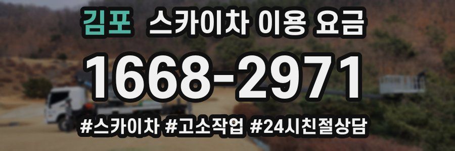 김포 스카이차 이용 요금