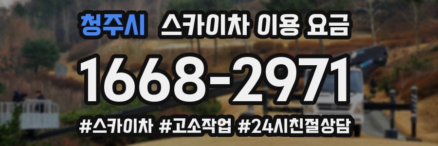 청주시 스카이차 이용 요금