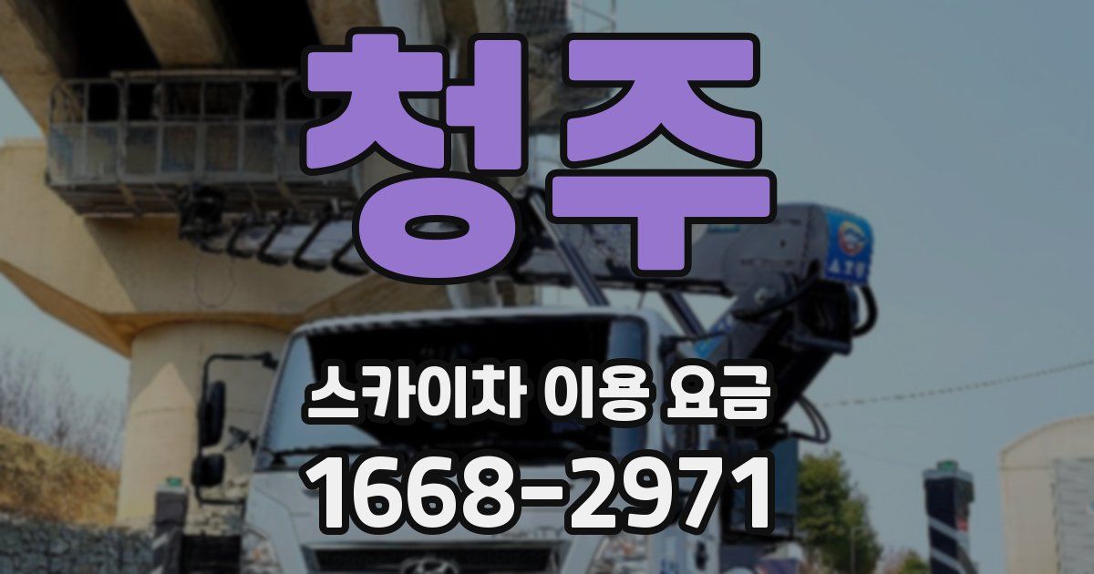 청주 스카이차 이용 요금