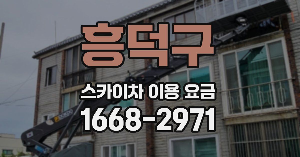 흥덕구 스카이차 이용 요금