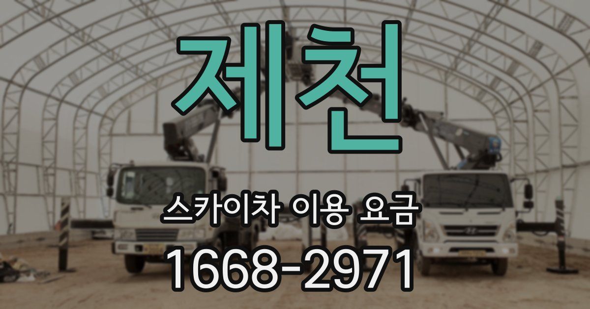 제천 스카이차 이용 요금