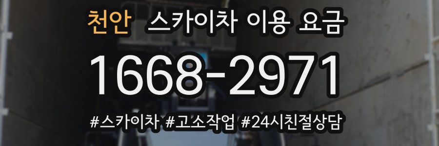 천안 스카이차 이용 요금