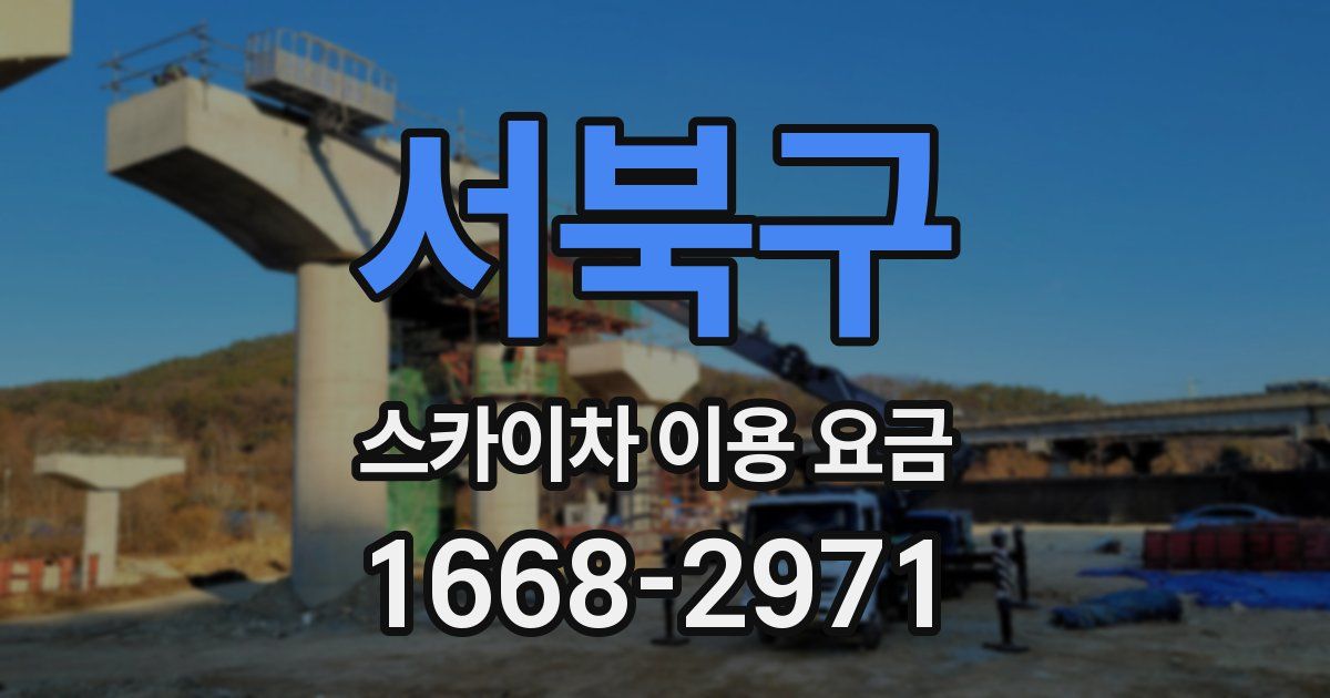 서북구 스카이차 이용 요금