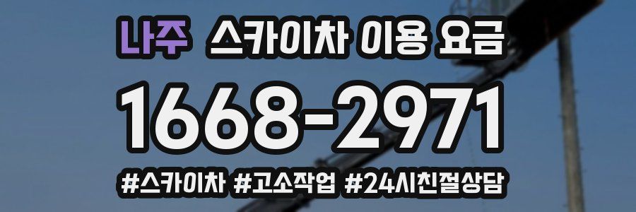 나주 스카이차 이용 요금