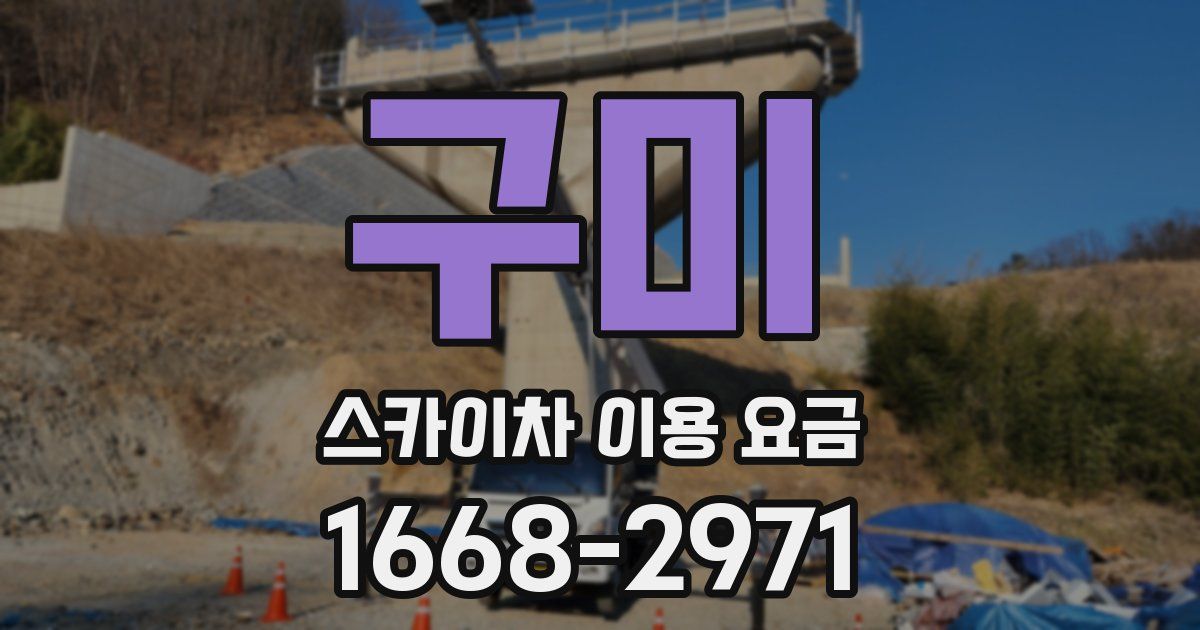 구미 스카이차 이용 요금
