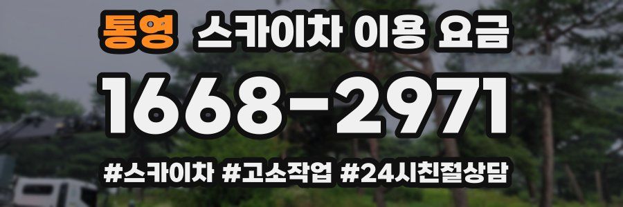 통영 스카이차 이용 요금