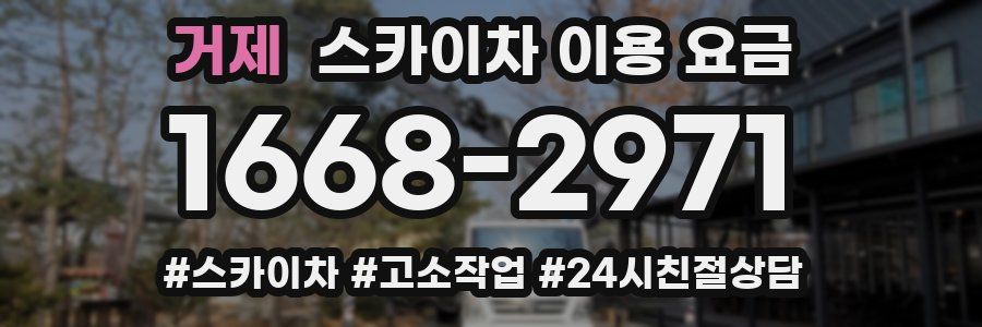 거제 스카이차 이용 요금