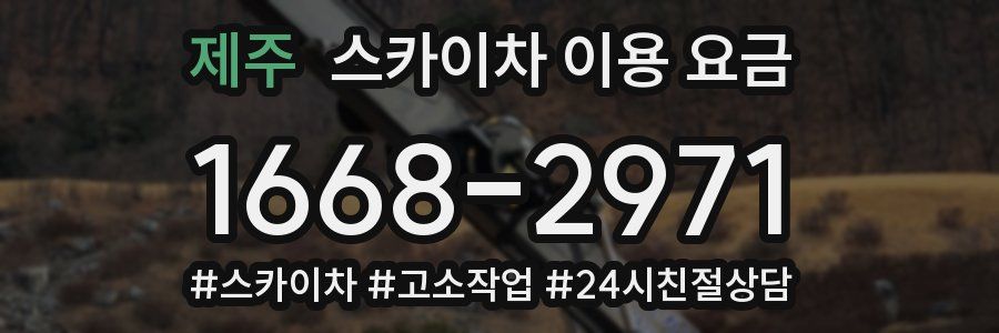 제주 스카이차 이용 요금