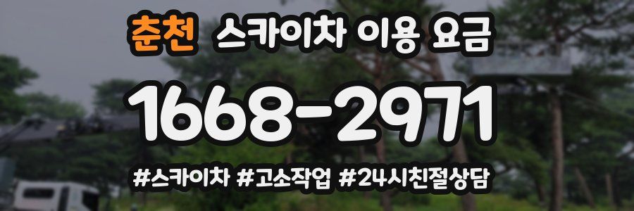춘천 스카이차 이용 요금