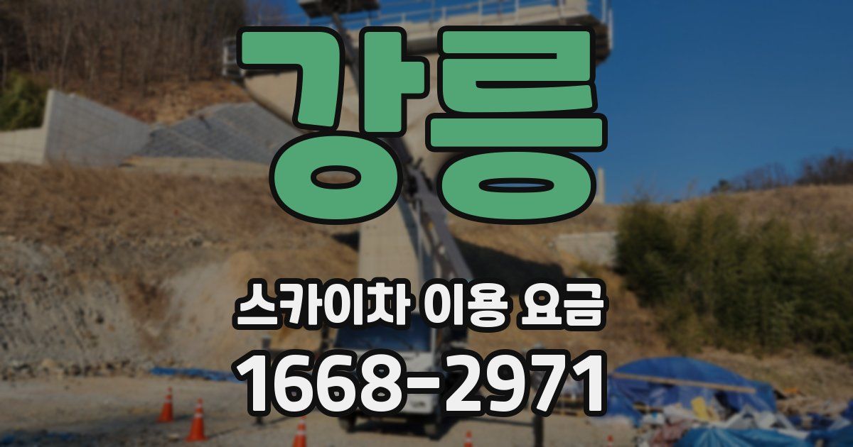 강릉 스카이차 이용 요금