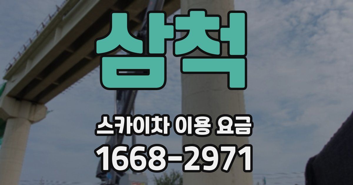 삼척 스카이차 이용 요금