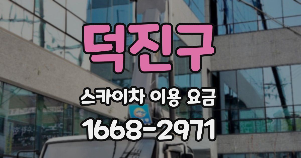 덕진구 스카이차 이용 요금