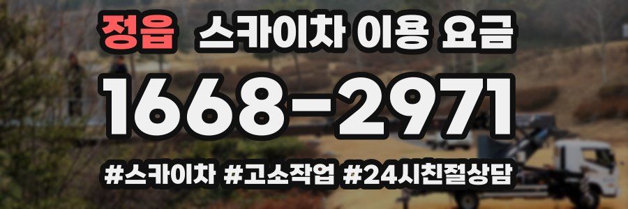 정읍 스카이차 이용 요금