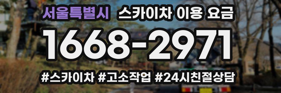 서울특별시 스카이차 이용 요금