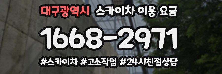 대구광역시 스카이차 이용 요금