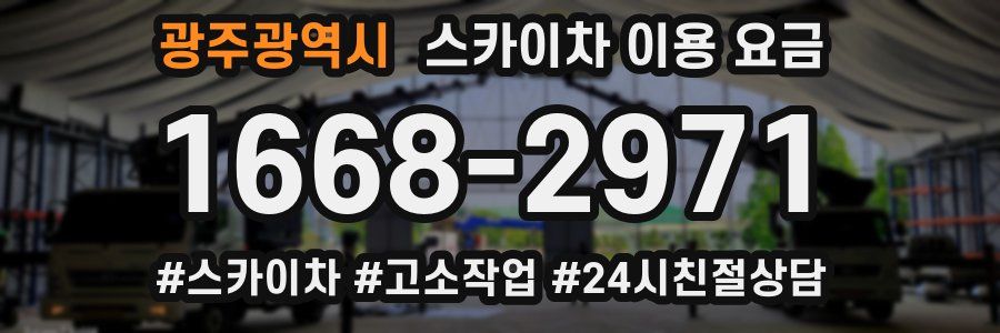 광주광역시 스카이차 이용 요금