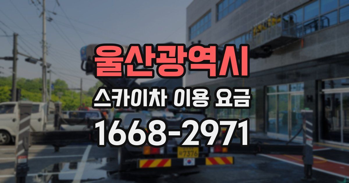 울산광역시 스카이차 이용 요금