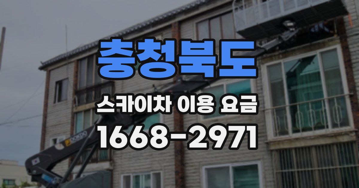 충청북도 스카이차 이용 요금