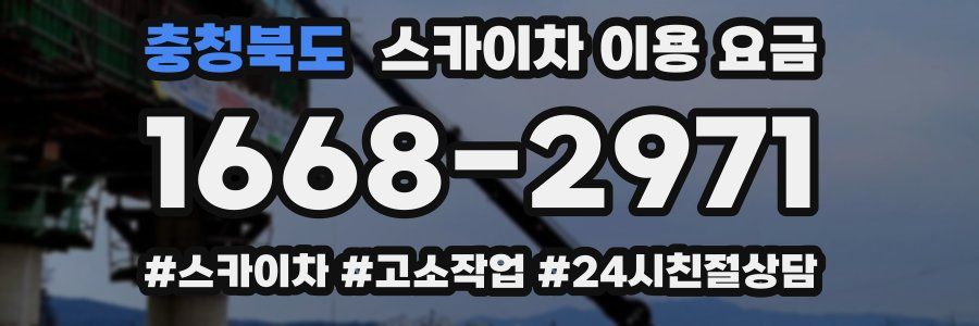 충청북도 스카이차 이용 요금
