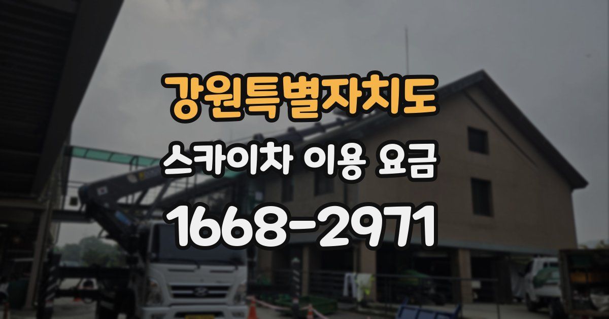 강원특별자치도 스카이차 이용 요금