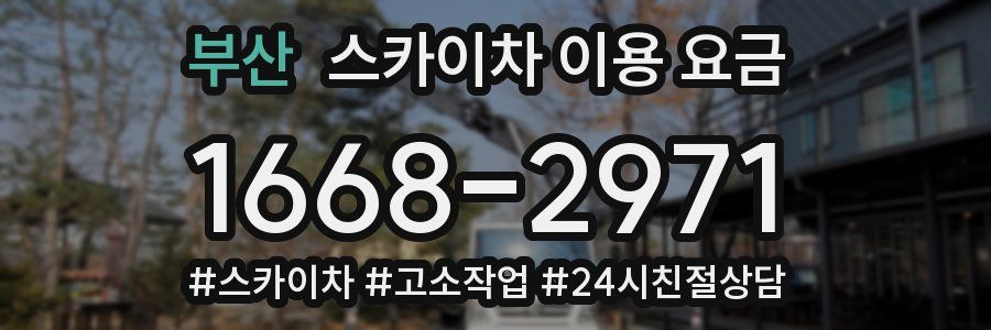 부산 스카이차 이용 요금