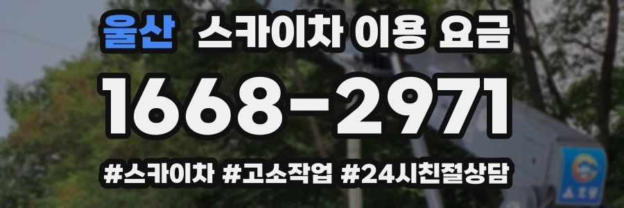 울산 스카이차 이용 요금
