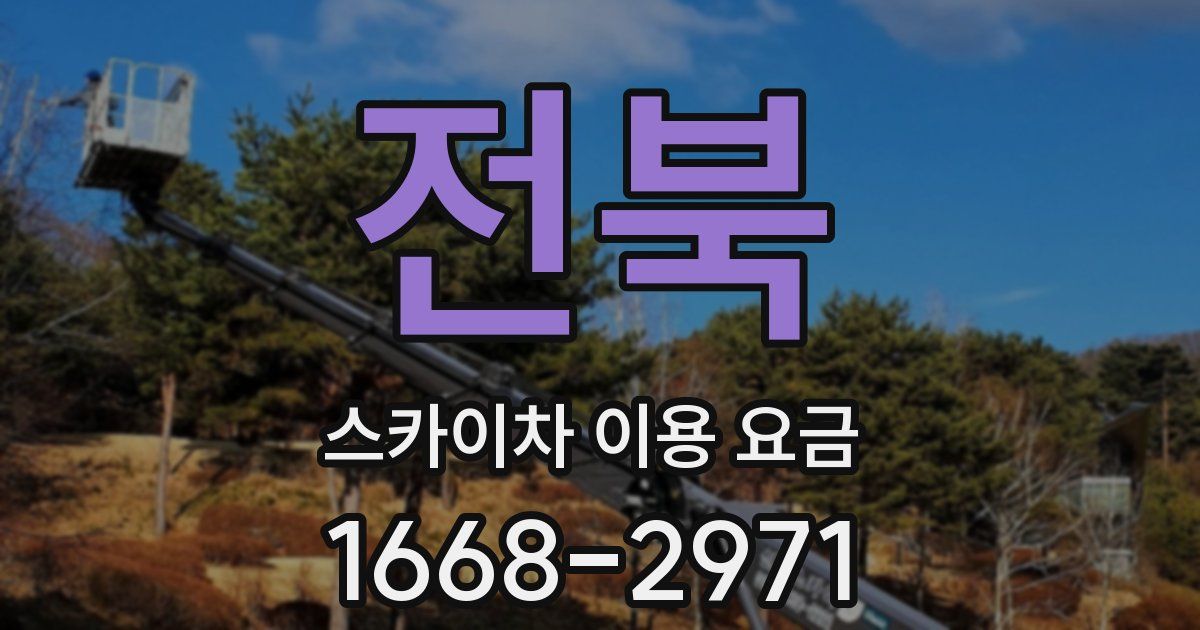 전북 스카이차 이용 요금